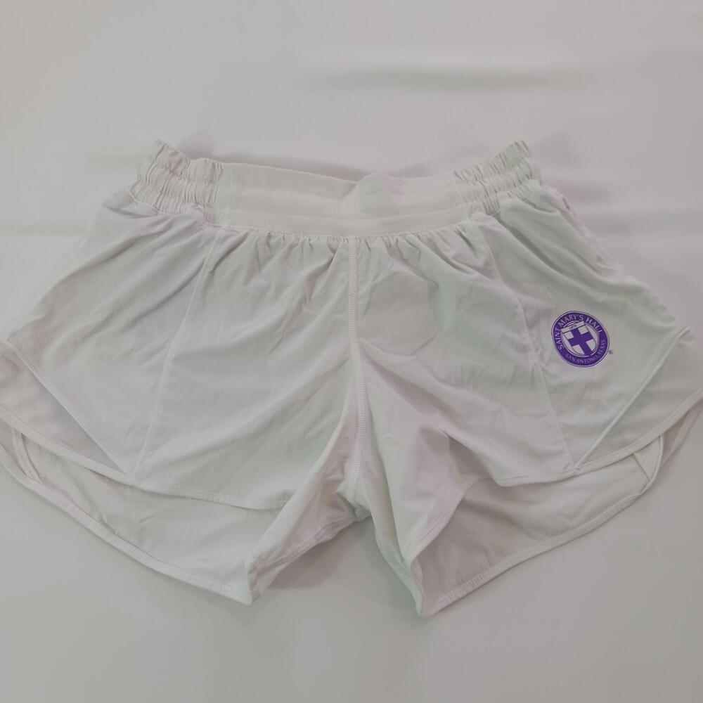 Lululemon LW7ATJT Saint Mary's Hall Women's White Shorts Size 6